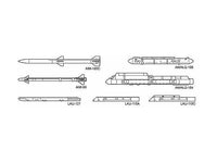 Hasegawa [X72-13] 1:72 AIRCRAFT WEAPONS: VIII (U.S. AIR-TO-AIR MISSILES & JAMMING PODS) | 4967834351134