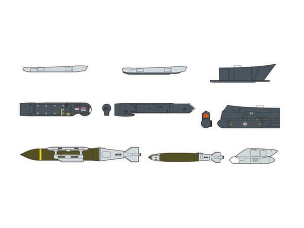 Hasegawa [X72-14] 1:72 AIRCRAFT WEAPONS: IX (U.S. JOINT DIRECT ATTACK MUNITIONS & TARGET PODS) | 4967834351141