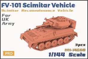 Heavy Hobby 1/144 FV-101 Scimitar Vehicle Scimitar Reconnaissance Vehicle For UK Army | 4580786650706