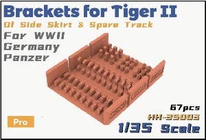 Heavy Hobby 1/35 Brackets For Tiger II of Side Skirt & Spare Track For WWII Germany Panzer | 4580786650386