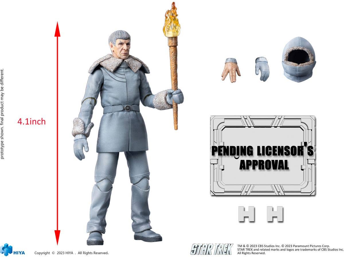HIYA Toys Exquisite Mini Series 1/18 Scale STAR TREK 2009 Spock Prime Action Figure | 6957534203022