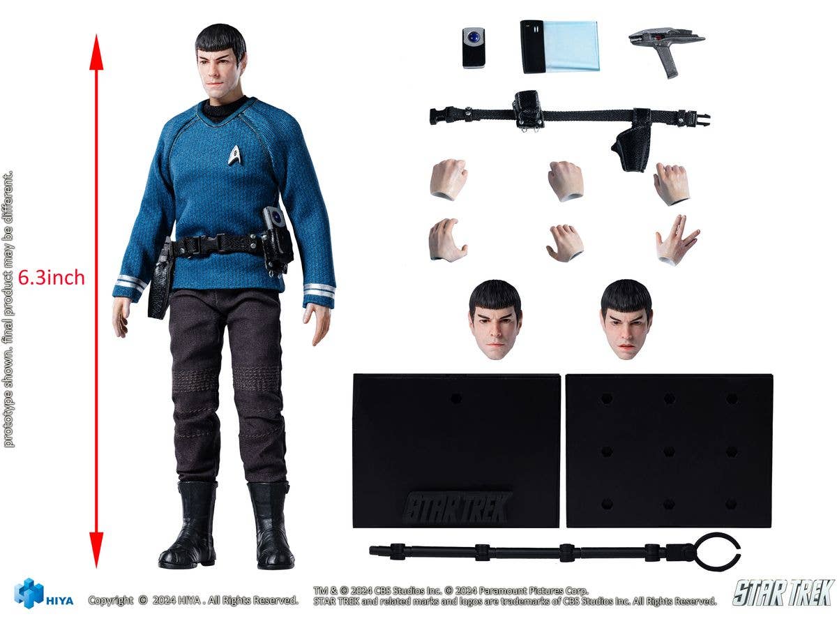 HIYA Toys Exquisite Super Series 1/12 Scale STAR TREK 2009 Spock | 6957534202841
