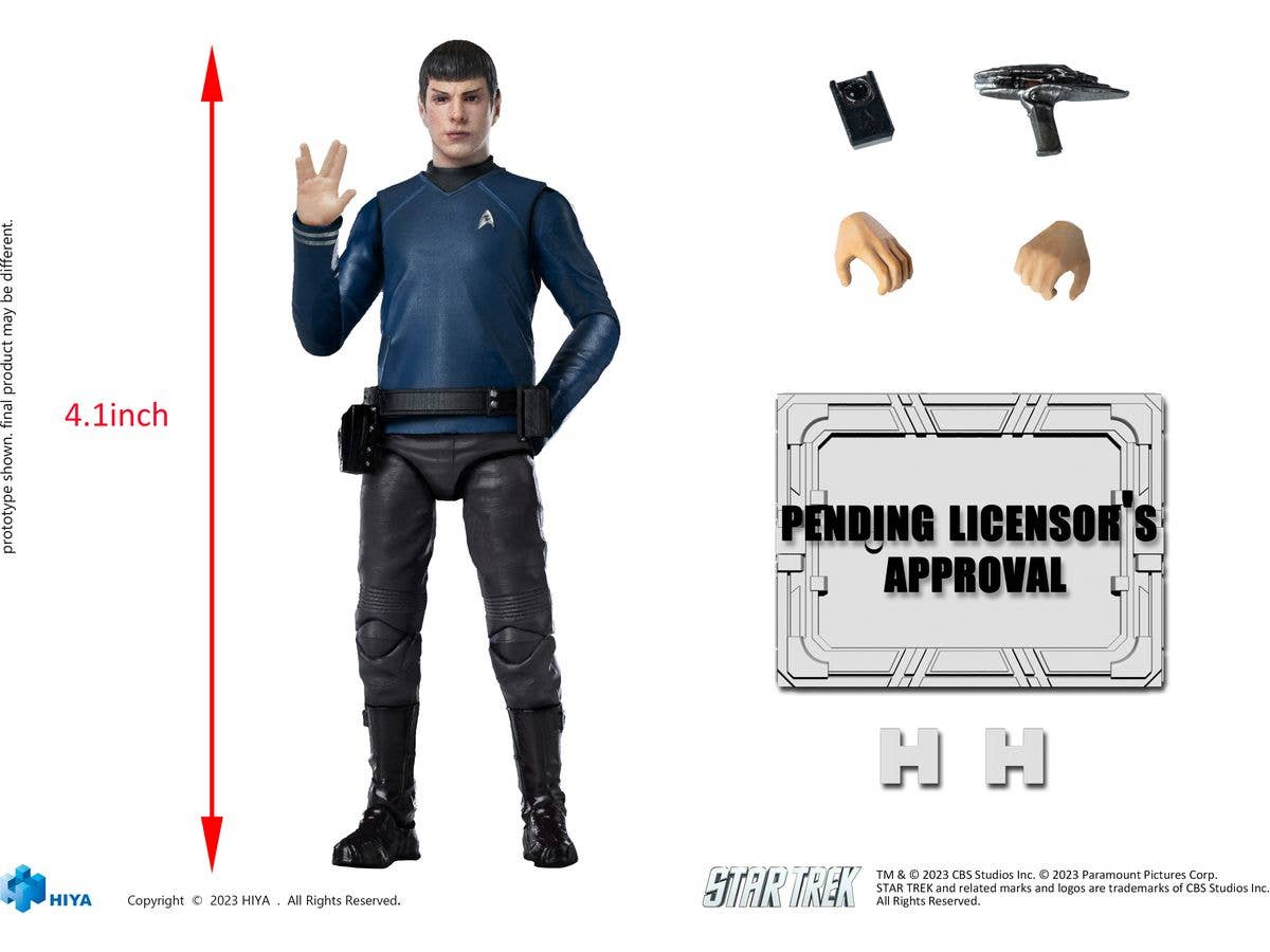 HIYA Toys Exquisite Mini Series 1/18 Scale STAR TREK 2009 Spock | 6957534202575