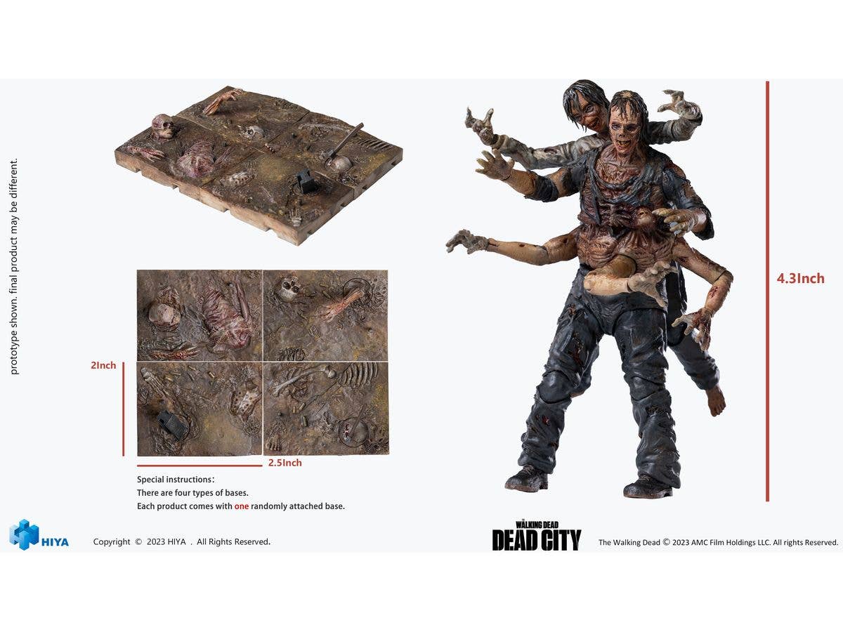 HIYA Toys Exquisite Mini Series 1/18 Scale The Walking Dead: Dead City Walker King | 6957534203558