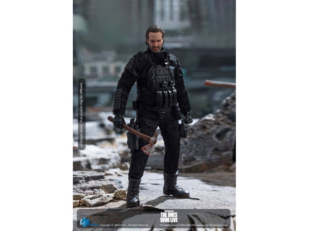 HIYA TOYS Exquisite Super 1/12 Scale 6 Inch The Walking Dead The Ones Who Lived Rick Action Figure | 6957534204296