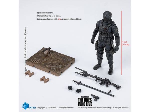 HIYA TOYS Exquisite Mini Series 1/18 Scale 4 Inch The Walking Dead  The  Ones Who Lived CRM Soldier Action Figure | 6957534205286