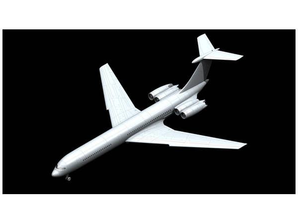 ICM 1/144 Ilyushin-62M, Soviet Passenger Aircraft | 4823044402830