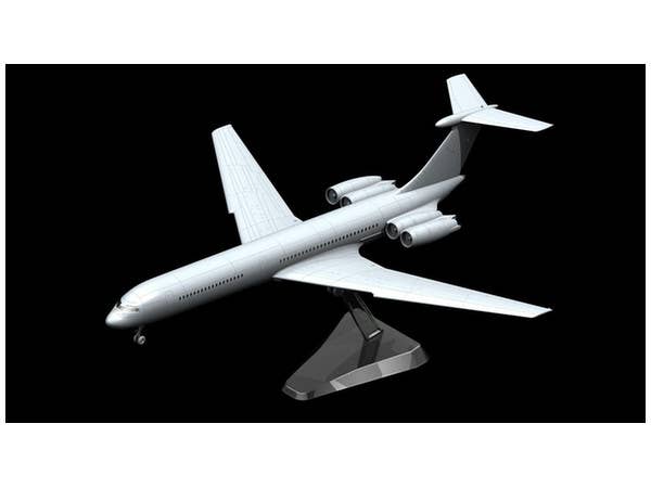 ICM 1/144 Ilyushin-62M, Soviet Passenger Aircraft | 4823044402830