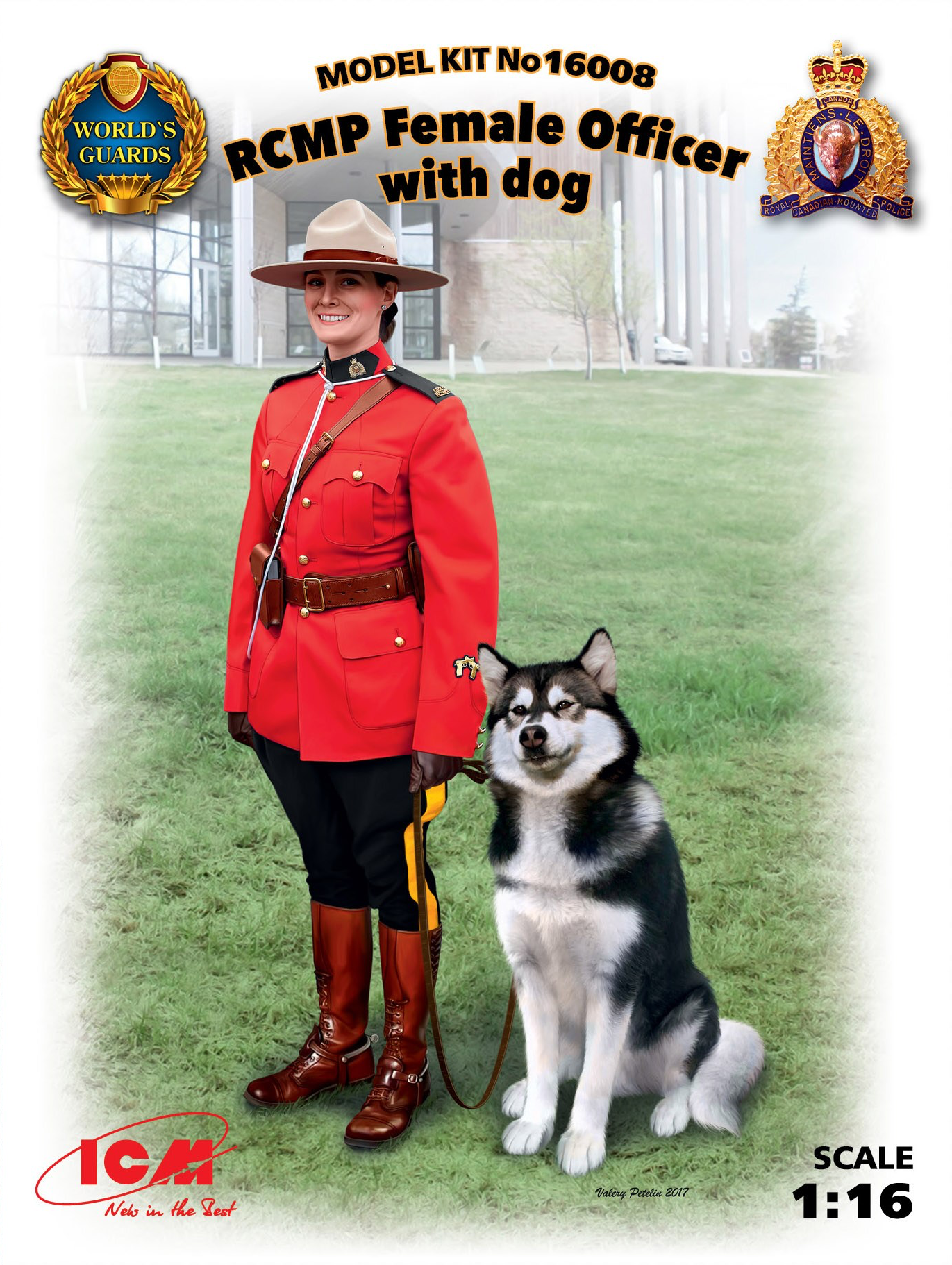 ICM 1/16 RCMP Female Officer with dog | 4823044405336