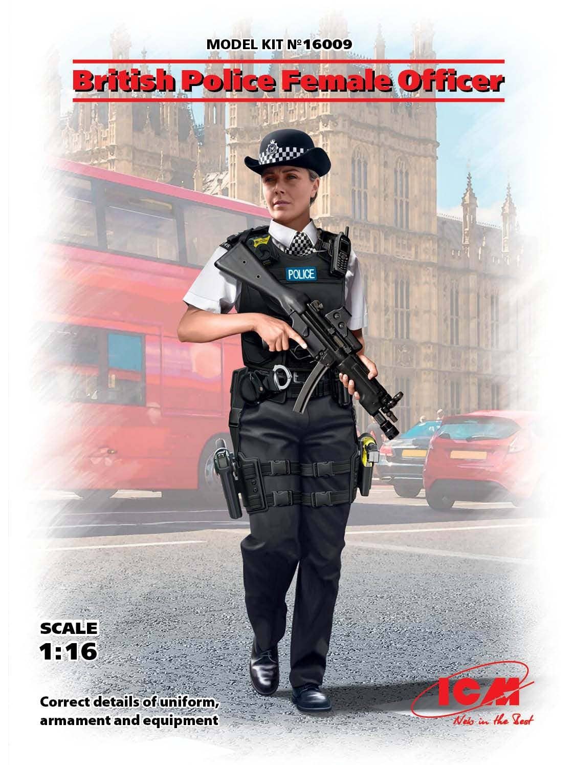ICM 1/16 British Police Female Officer (100% new molds) | 4823044405640