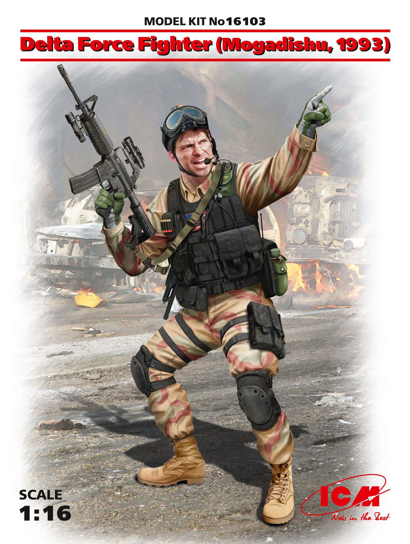 ICM Delta Force Fighter (Mogadishu, 1993) (100% new molds) | 4823044405657