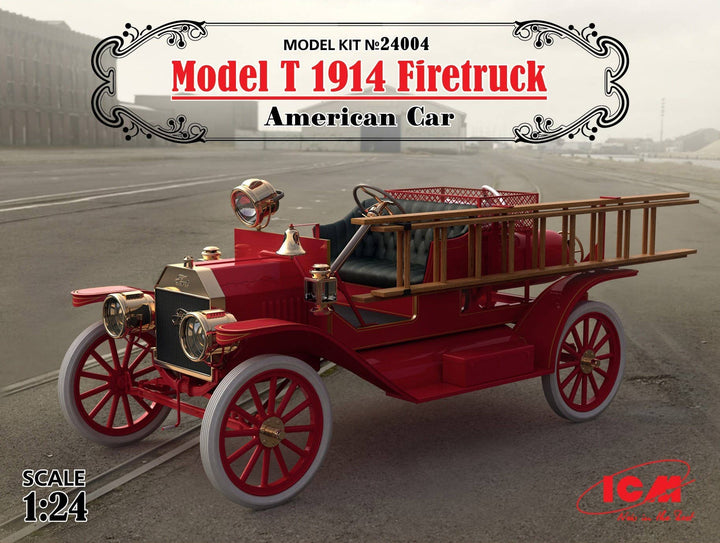 ICM 1/24 Model T 1914 Firetruck, American Car | 4823044404032