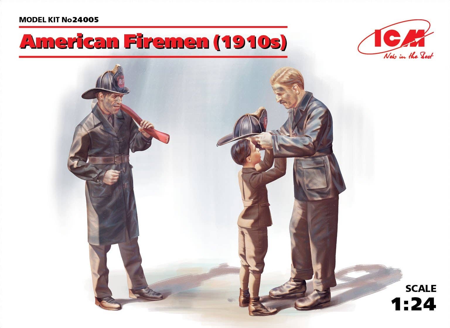 ICM 1/24 American Firemen (1910s) (3 figures) | 4823044404681
