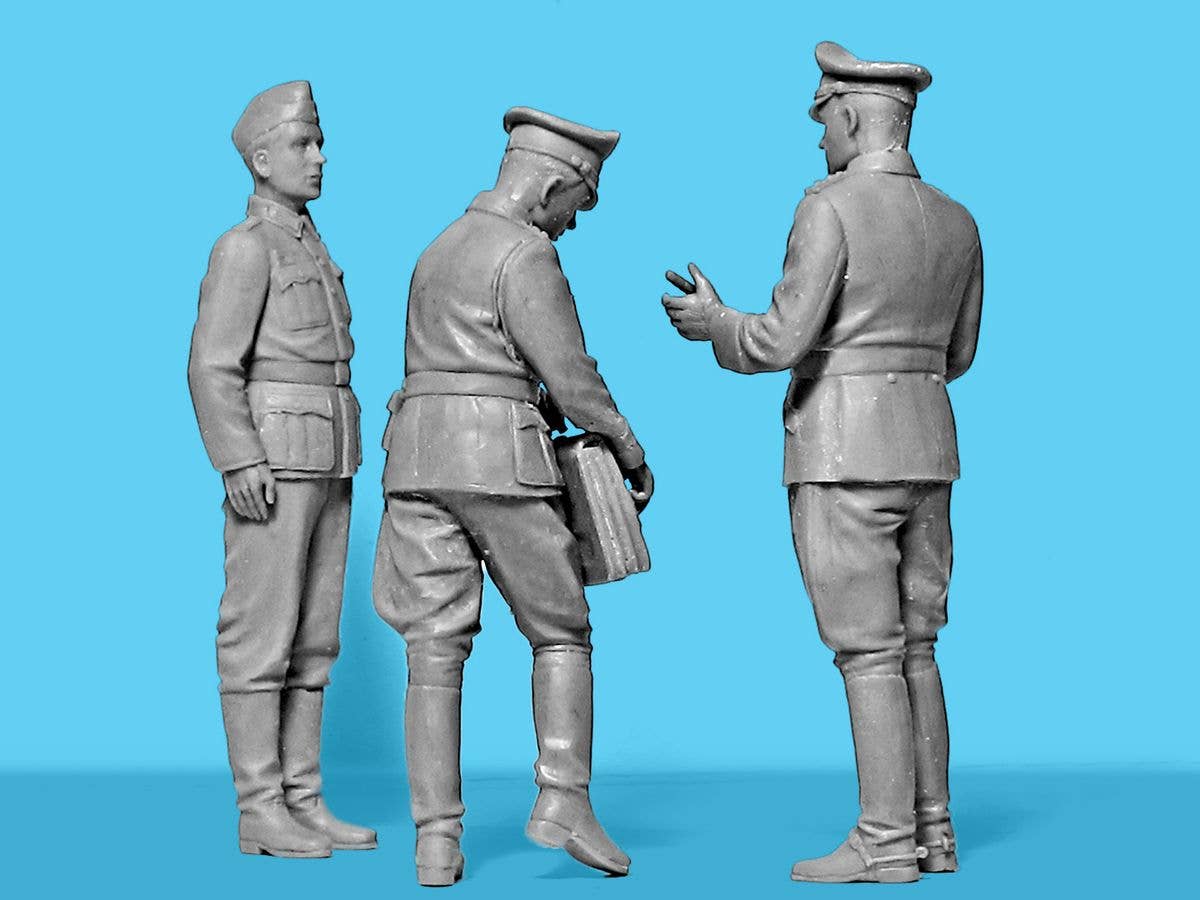 ICM 1/24 Type G4 Car with MG 34 and German Staff Personnel | 4823044410187