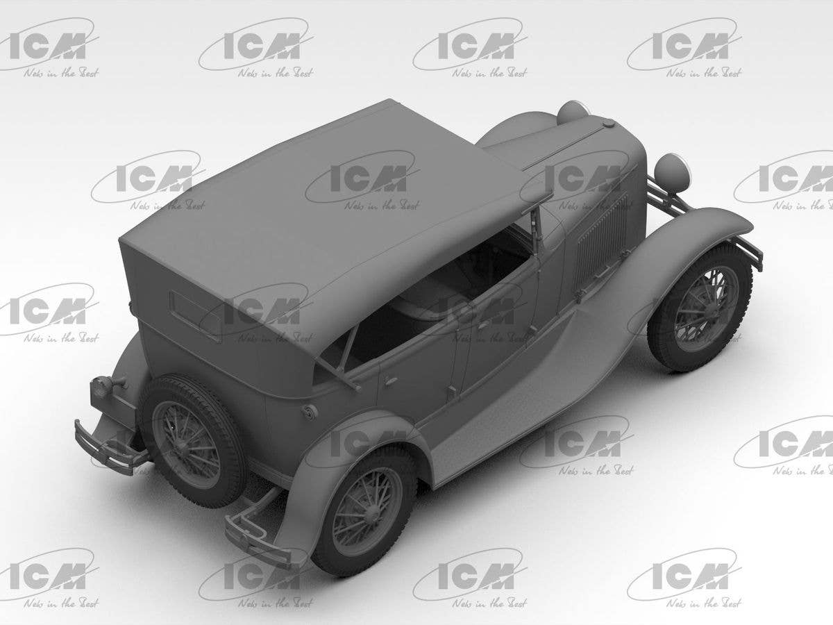 ICM 1/24 Model A Standard Phaeton Soft Top (1930s), American Passenger Car (100% new molds) | 4823044409624