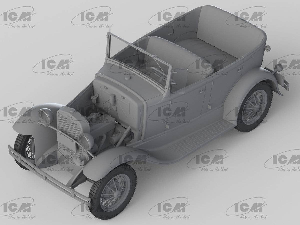 ICM 1/24 Model A Standard Phaeton Soft Top (1930s), American Passenger Car (100% new molds) | 4823044409624