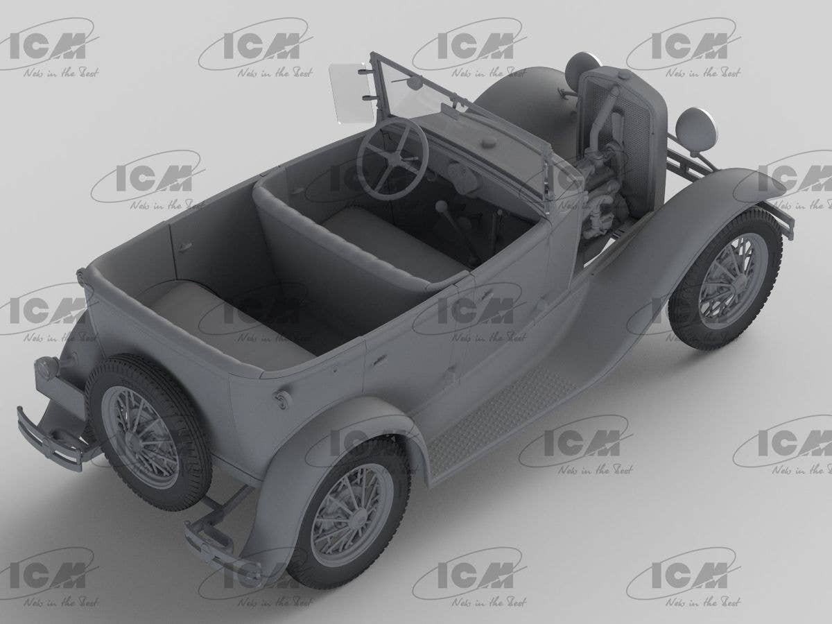 ICM 1/24 Model A Standard Phaeton Soft Top (1930s), American Passenger Car (100% new molds) | 4823044409624