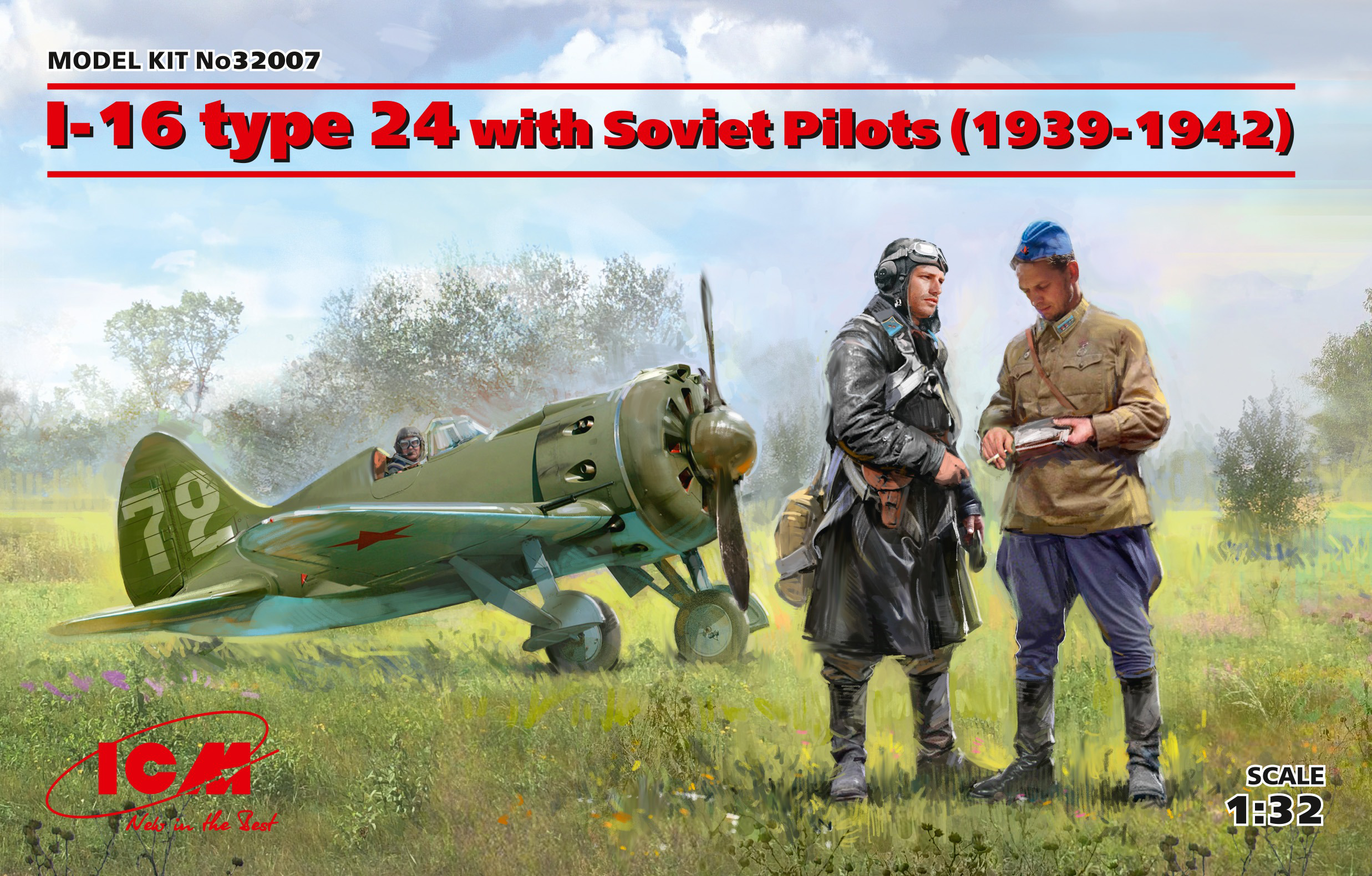 ICM 1/32 I-16 type 24 with Soviet Pilots (1939-1942) | 4823044405831