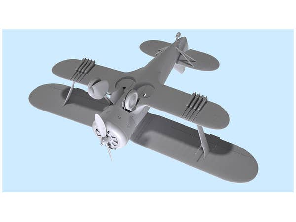 ICM 1/32 I-153 'Chaika', WWII Soviet Fighter | 4823044404995