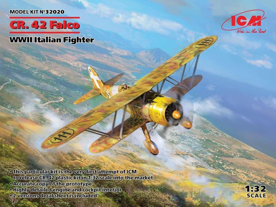 ICM 1/32 CR. 42 Falco - WWII Italian Fighter | 4823044406395