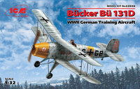 ICM 1/32 Bucker Bu 131D, WWII German Training Aircraft | 4823044405015