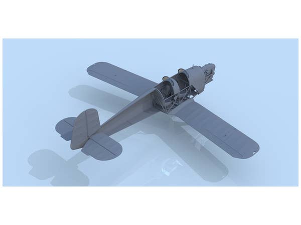 ICM 1/32 Bucker Bu 131D, WWII German Training Aircraft | 4823044405015