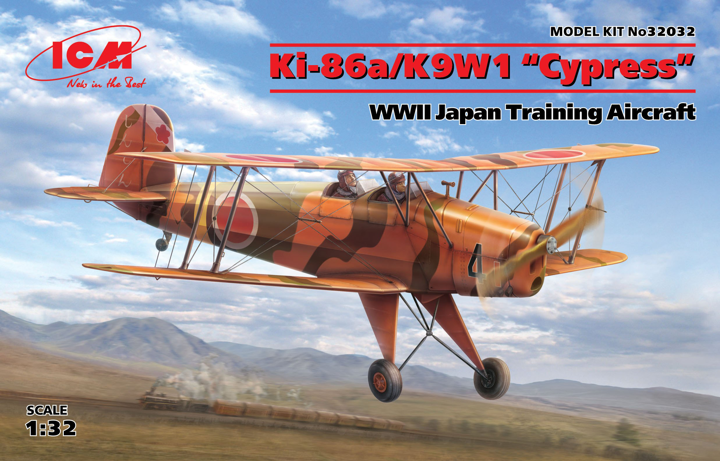 ICM 1/32 Ki-86a/K9W1 Cypress, WWII Japan Training Aircraft | 4823044405855