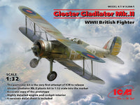 ICM 1/32 Gloster Gladiator Mk.II, WWII British Fighter | 4823044406364