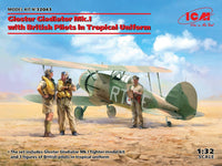 ICM 1/32 Gloster Gladiator Mk.I with British Pilots in Tropical Uniform | 4823044406388