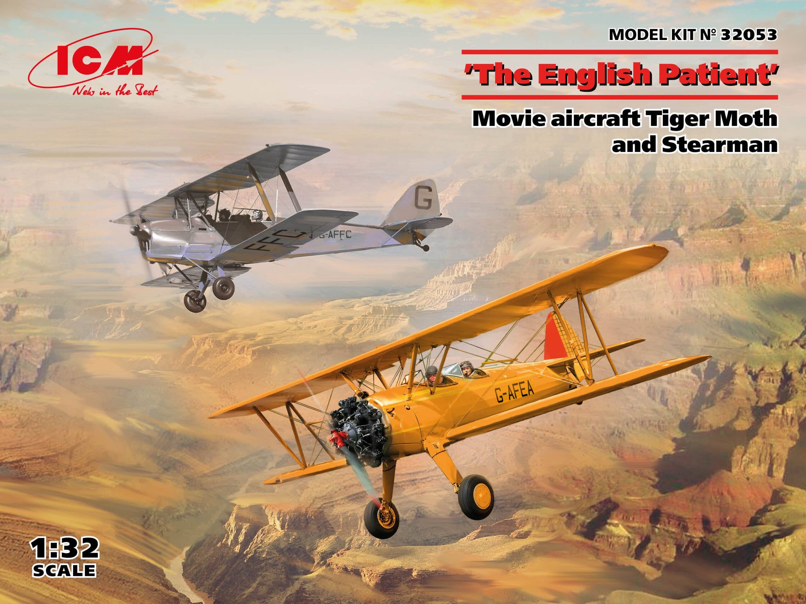 ICM 1/32 'The English Patient'. Movie aircraft Tiger Moth and Stearman | 4823044408726