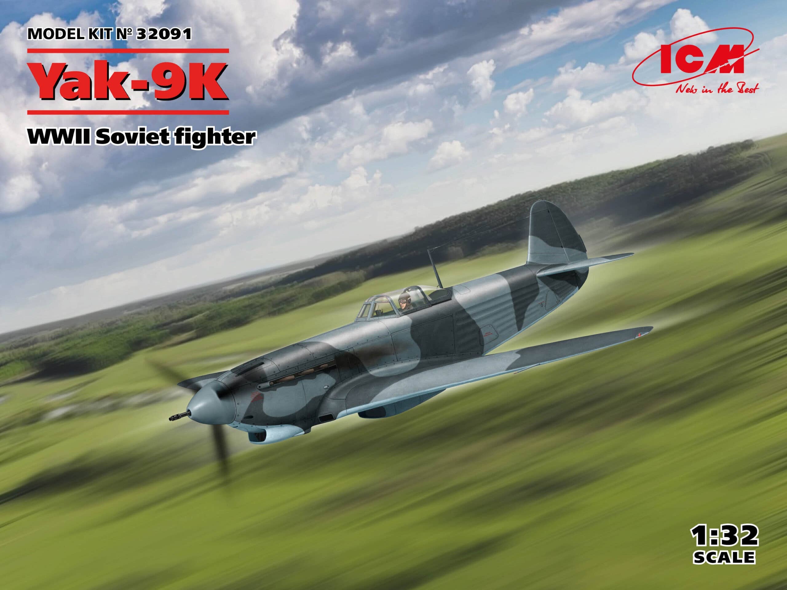 ICM 1/32 Yak-9K, WWII Soviet fighter | 4823044408672