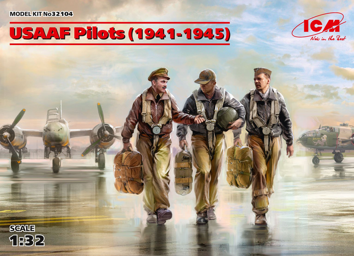 ICM 1/32 USAAF Pilots (1941-1945) (3 figures) (100% new molds) | 4823044405503