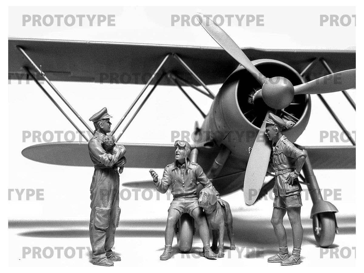 ICM 1/32 Italian Pilots in Tropical Uniform 1939-1943 (100% New Molds) | 4823044407545