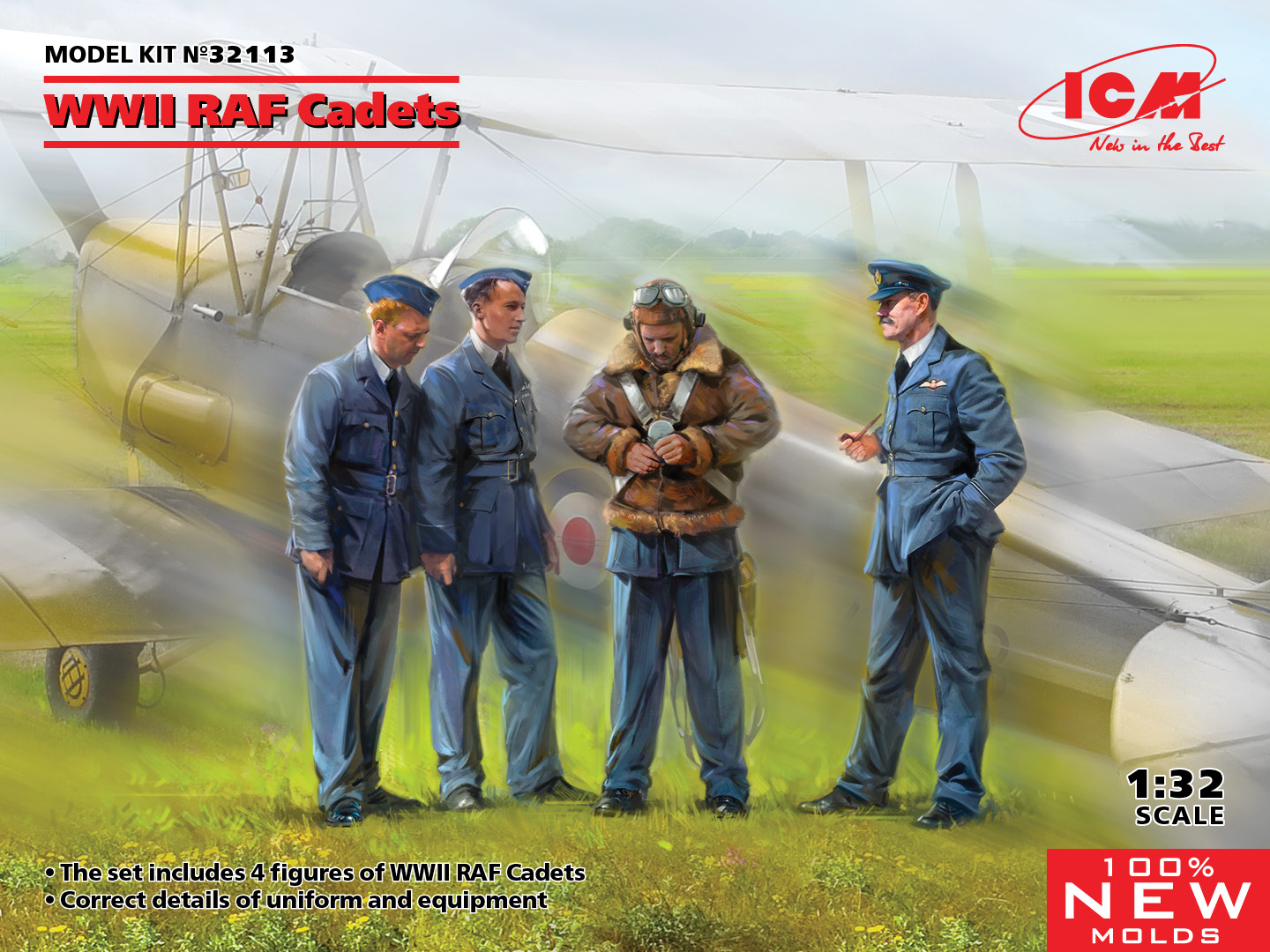 ICM 1/32 WWII RAF Cadets (100% new molds) | 4823044408047