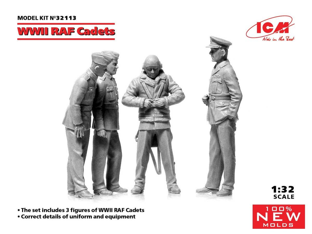 ICM 1/32 WWII RAF Cadets (100% new molds) | 4823044408047