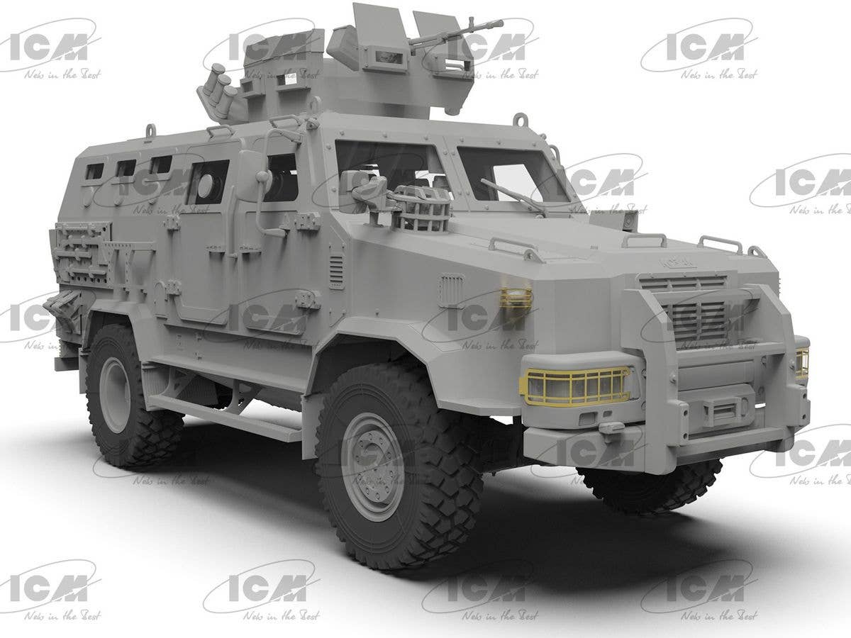 ICM 1/35  'Kozak-2', Ukrainian MRAP-class Armored Vehicle (100% new molds), Vehicle | 4823044409563