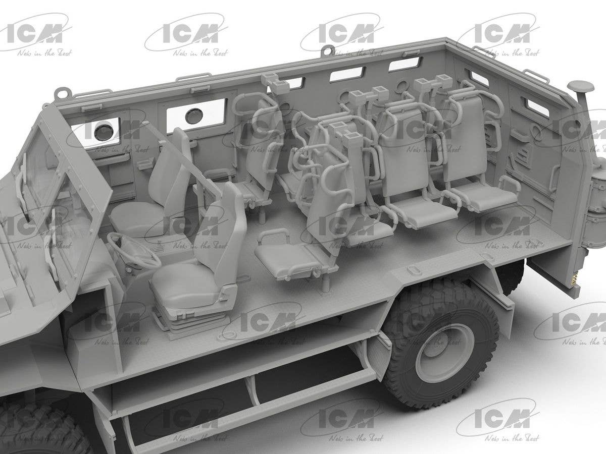 ICM 1/35  'Kozak-2', Ukrainian MRAP-class Armored Vehicle (100% new molds), Vehicle | 4823044409563