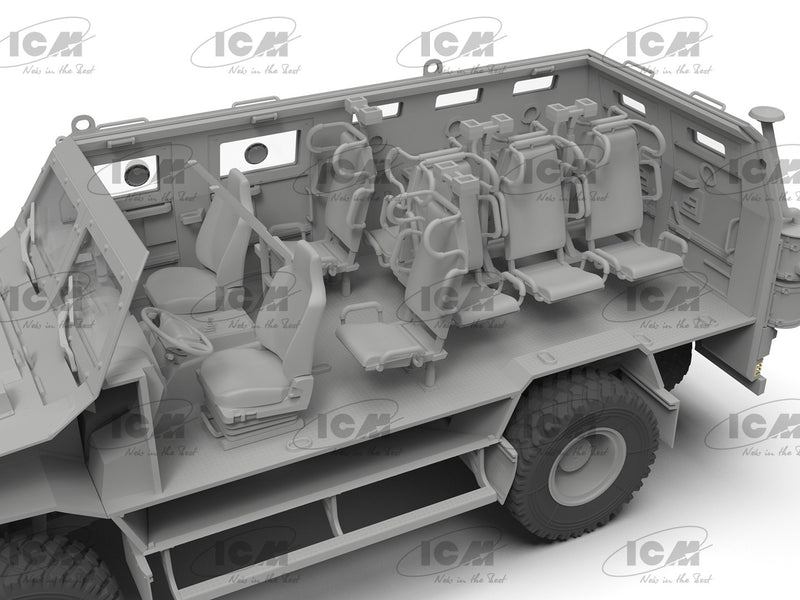 ICM 1/35  'Kozak-2', Ukrainian MRAP-class Armored Vehicle (100% new molds), Vehicle
