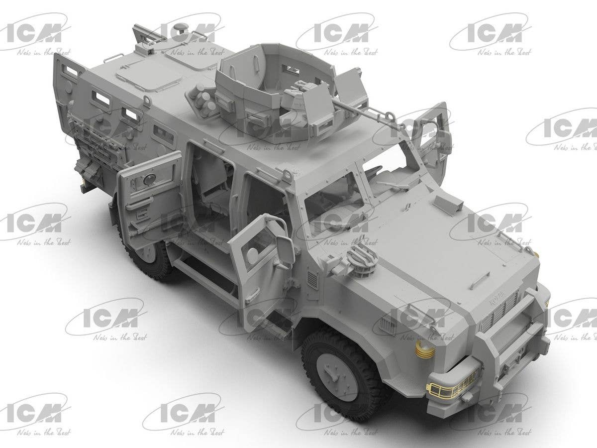ICM 1/35  'Kozak-2', Ukrainian MRAP-class Armored Vehicle (100% new molds), Vehicle | 4823044409563