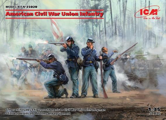 ICM 1/35 American Civil War Union Infantry (new molds) - UPC 5907747900493