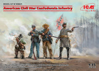 ICM 1/35 American Civil War Confederate Infantry (new molds) 1/35 Scale - UPC 5907747900363 | 5907747900363