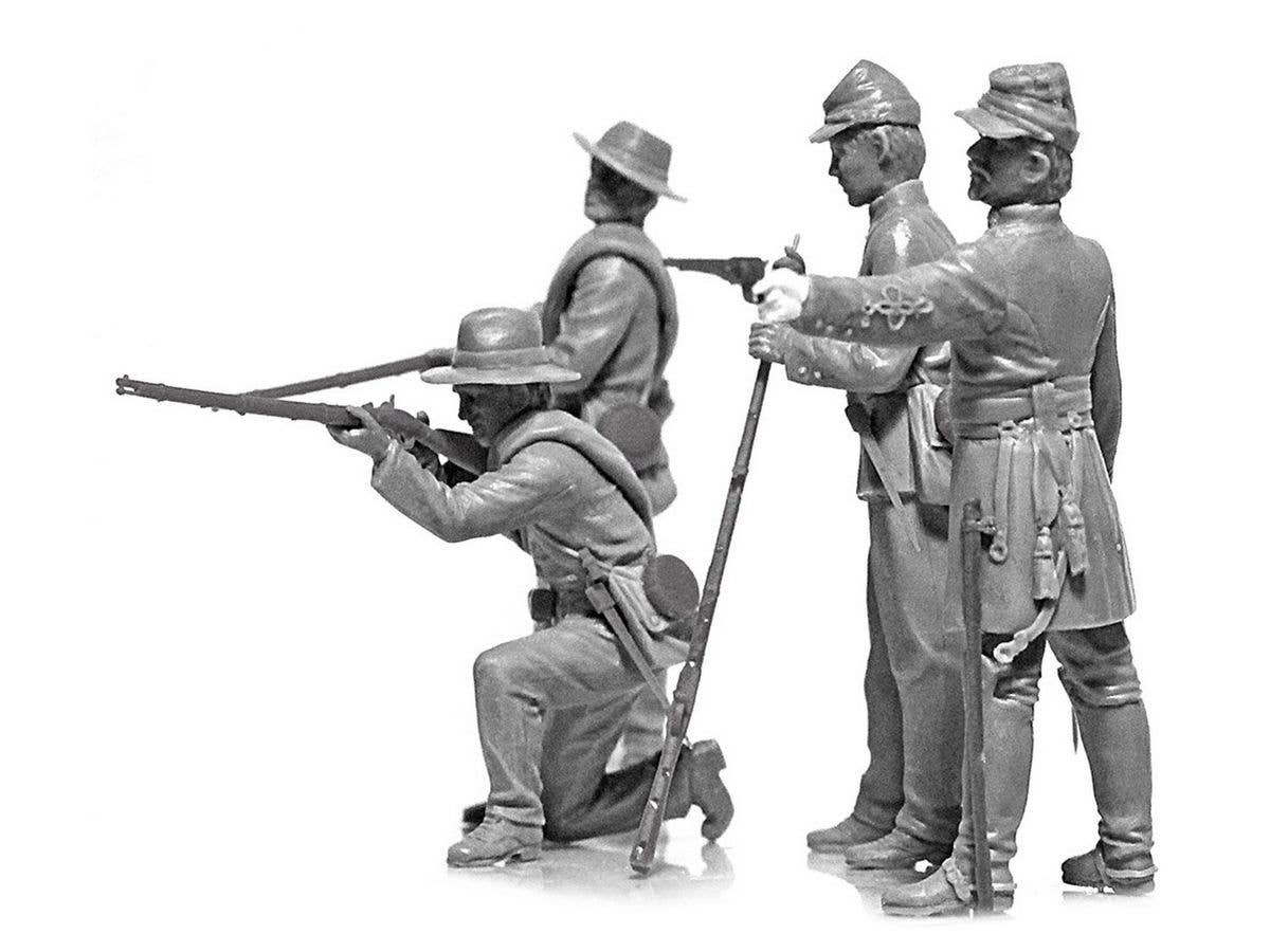 ICM 1/35 American Civil War Confederate Infantry (new molds) 1/35 Scale | 4823044406128