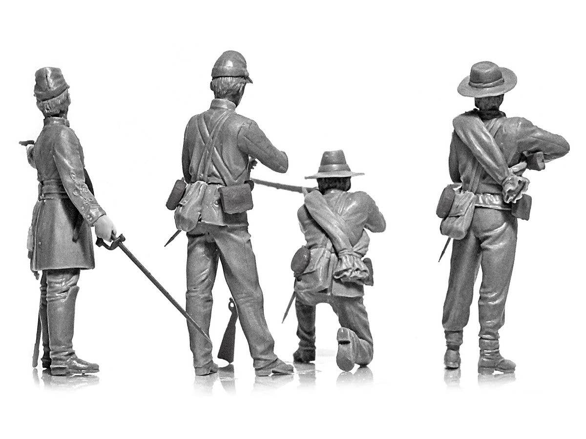 ICM 1/35 American Civil War Confederate Infantry (new molds) 1/35 Scale | 4823044406128