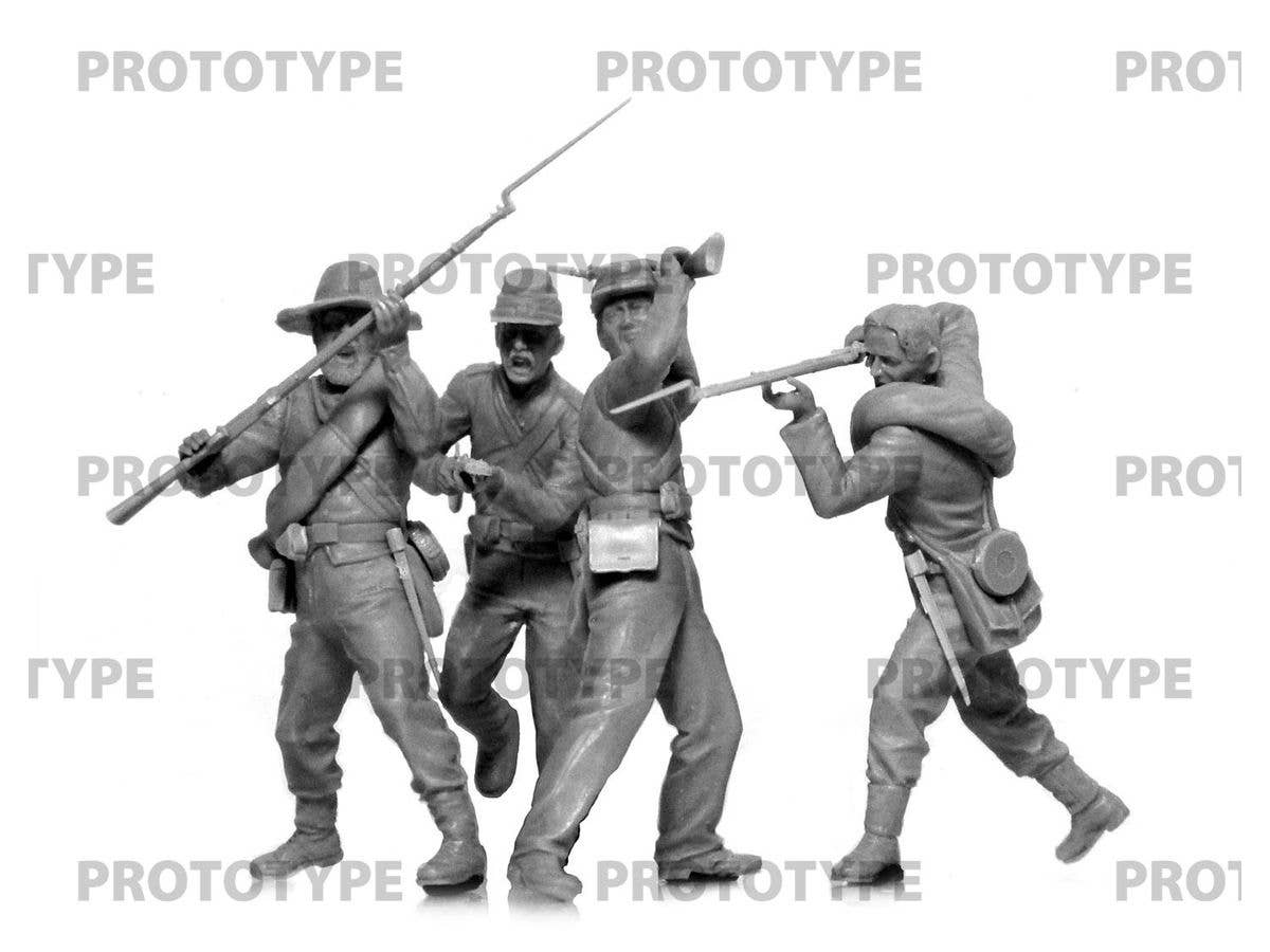 ICM 1/35 American Civil War Confederate Infantry. Set #2 (100% new molds) | 4823044409075