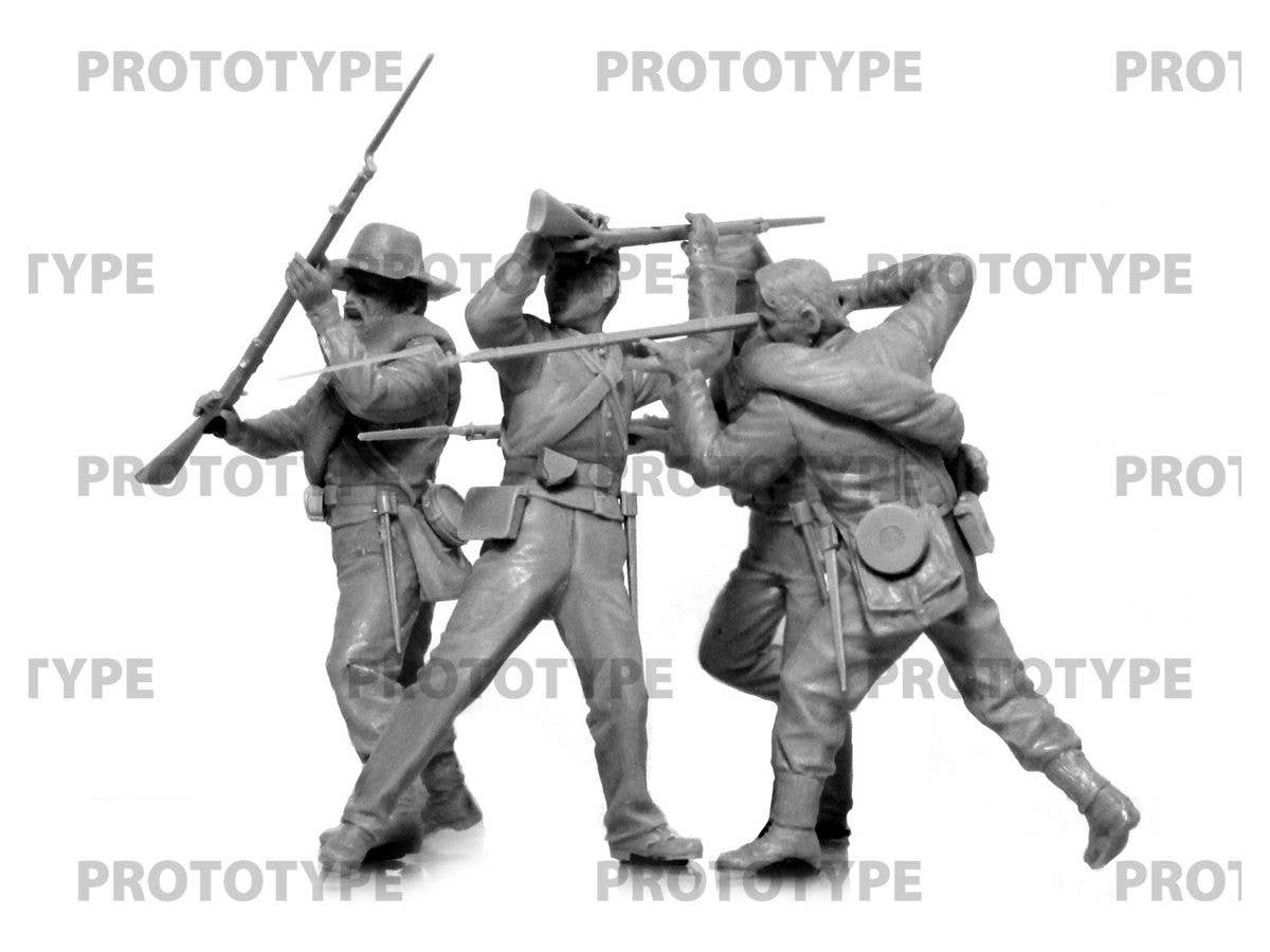 ICM 1/35 American Civil War Confederate Infantry. Set #2 (100% new molds) | 4823044409075