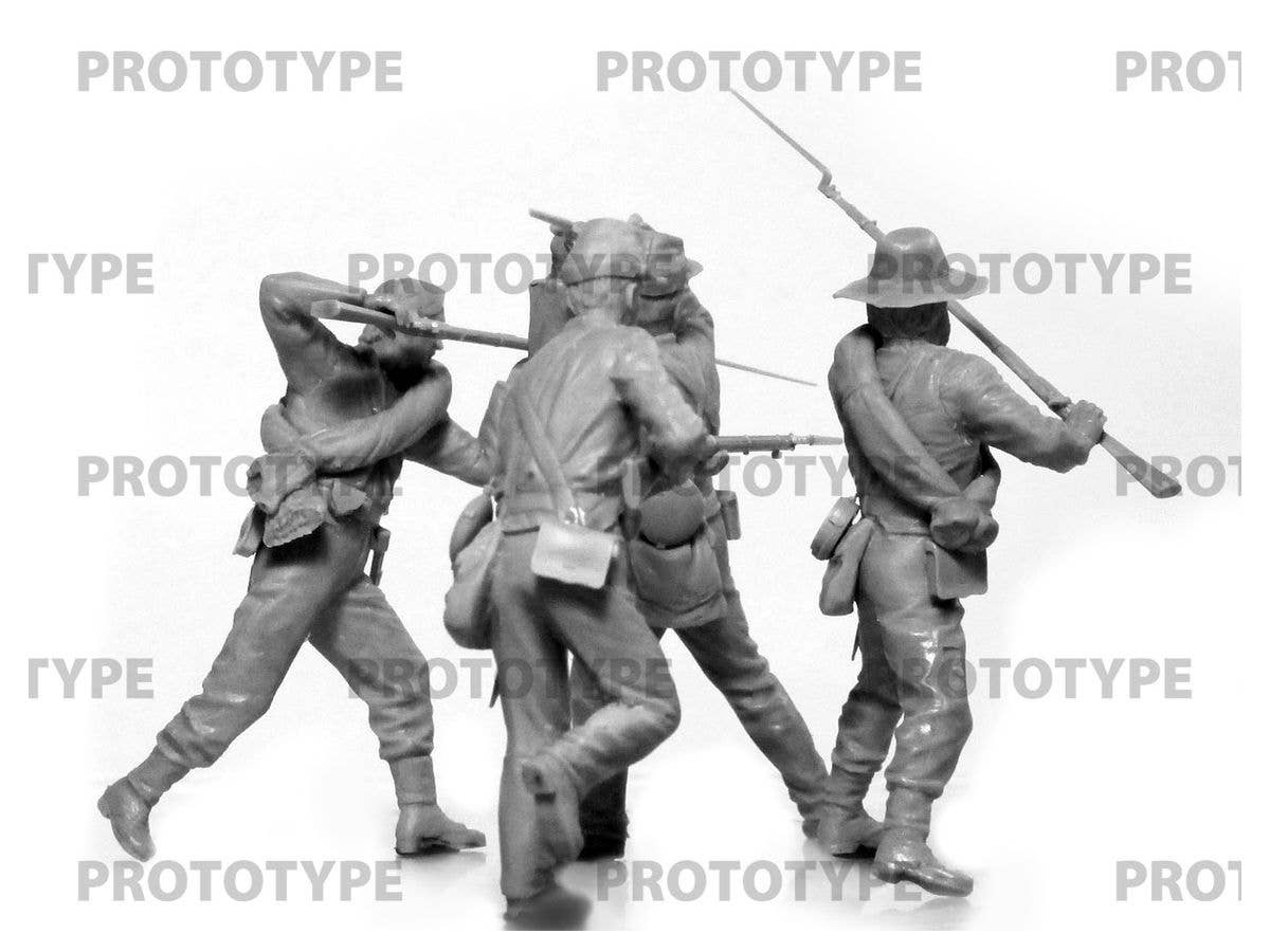 ICM 1/35 American Civil War Confederate Infantry. Set #2 (100% new molds) | 4823044409075