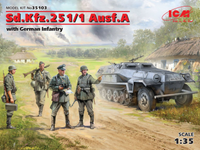 ICM 1/35 Sd.Kfz.251/1 Ausf.A with German Infantry | 4823044405046