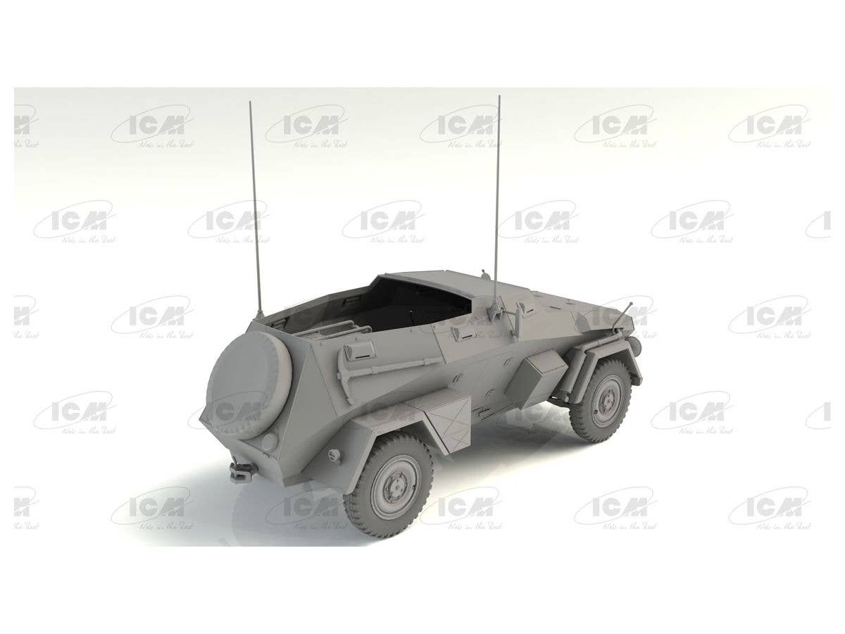 ICM 1/35 Sd.Kfz. 247 Ausf.B, German Command Armoured Vehicle (100% new molds) | 4823044406456