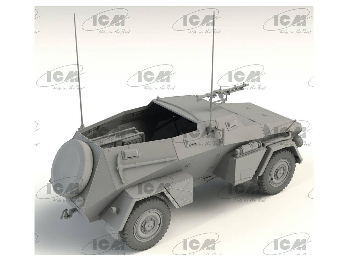 ICM 1/35 Sd.Kfz. 247 Ausf.B With MG 34 Machine Gun | 4823044408498