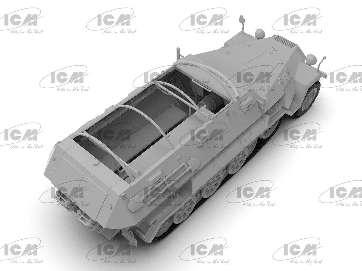 ICM 1/35 Sd.Kfz.251/8 Ausf.A 'Krankenpanzerwagen', WWII German Ambulance, Vehicle | 4823044409679